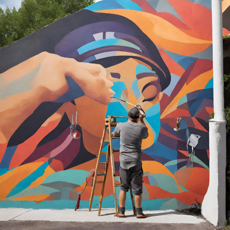 Fresque murale extérieure