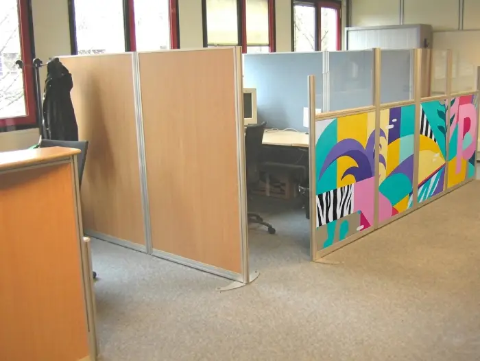 Fresque cloison amovible