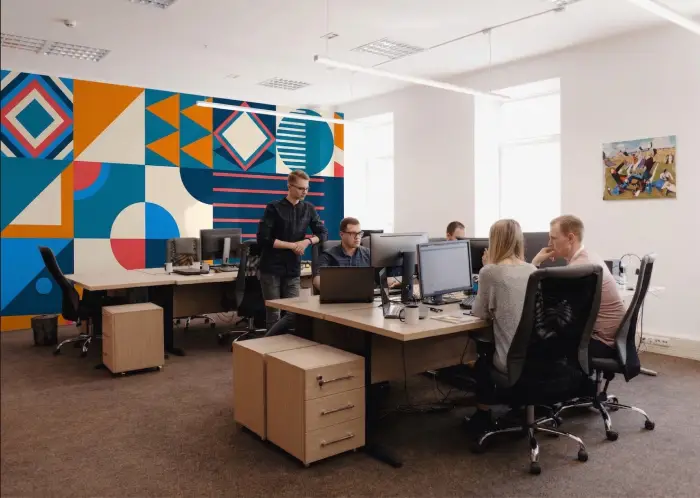 Fresque cloison amovible