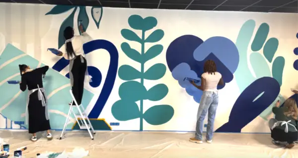 Fresque cloison amovible